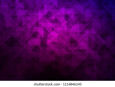 Dark Purple vector polygonal polygonal. A completely new color illustration in a vague style. The completely new template can be used for your brand book.