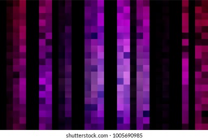 Dark Purple vector polygonal illustration, which consist of rectangles. Rectangular pattern for your business design. Geometric background in Origami style with gradient. 