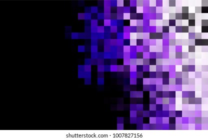 Dark Purple vector polygonal illustration consisting of rectangles. Rectangular design for your business. Creative geometric background in origami style with gradient.