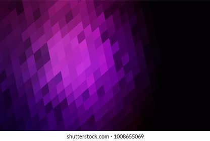 Dark Purple vector polygonal illustration consisting of rectangles. Rectangular design for your business. Creative geometric background in origami style with gradient.