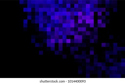 Dark Purple vector polygonal illustration, which consist of rectangles. Rectangular pattern for your business design. Geometric background in Origami style with gradient. 