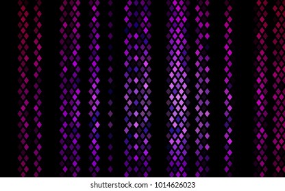 Dark Purple vector polygonal illustration, which consist of rectangles. Rectangular pattern for your business design. Geometric background in Origami style with gradient. 