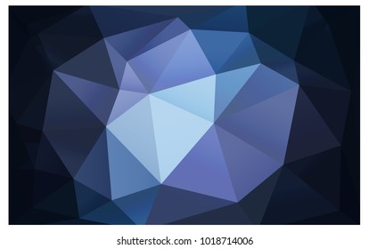 Dark Purple vector polygonal illustration, which consist of triangles. Triangular design for your business. Creative geometric background in Origami style with gradient