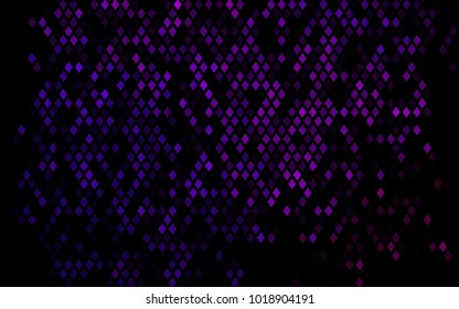 Dark Purple vector polygonal illustration, which consist of rectangles. Rectangular pattern for your business design. Geometric background in Origami style with gradient. 