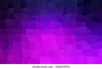 Dark Purple vector polygonal illustration consisting of rectangles. Rectangular design for your business. Creative geometric background in origami style with gradient.