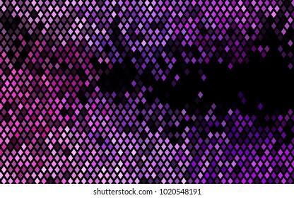 Dark Purple vector polygonal illustration, which consist of rectangles. Rectangular pattern for your business design. Geometric background in Origami style with gradient. 