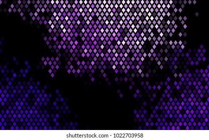 Dark Purple vector polygonal illustration, which consist of rectangles. Rectangular pattern for your business design. Geometric background in Origami style with gradient. 