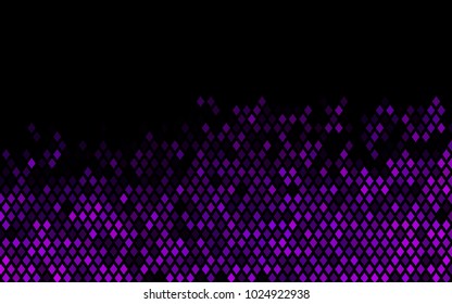 Dark Purple vector polygonal illustration, which consist of rectangles. Rectangular pattern for your business design. Geometric background in Origami style with gradient. 