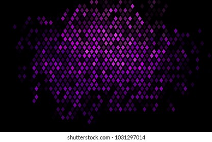 Dark Purple vector polygonal illustration consisting of rectangles. Rectangular design for your business. Creative geometric background in origami style with gradient.