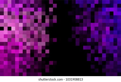 Dark Purple vector polygonal illustration, which consist of rectangles. Rectangular pattern for your business design. Geometric background in Origami style with gradient. 