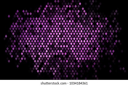 Dark Purple vector polygonal illustration consisting of rectangles. Rectangular design for your business. Creative geometric background in origami style with gradient.