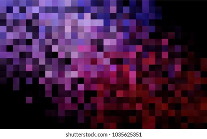 Dark Purple vector polygonal illustration consisting of rectangles. Rectangular design for your business. Creative geometric background in origami style with gradient.
