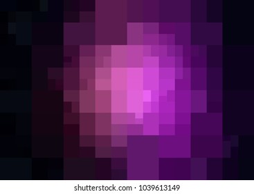 Dark Purple vector polygonal illustration, which consist of rectangles. Rectangular design for your business. Creative geometric background in Origami style with gradient
