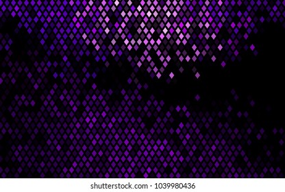 Dark Purple vector polygonal illustration, which consist of rectangles. Rectangular pattern for your business design. Geometric background in Origami style with gradient. 