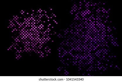 Dark Purple vector polygonal illustration consisting of rectangles. Rectangular design for your business. Creative geometric background in origami style with gradient.