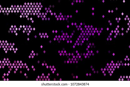 Dark Purple vector polygonal illustration consisting of rectangles. Rectangular design for your business. Creative geometric background in origami style with gradient.