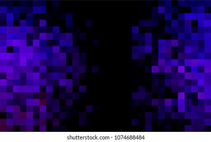 Dark Purple vector polygonal illustration consisting of rectangles. Rectangular design for your business. Creative geometric background in origami style with gradient.