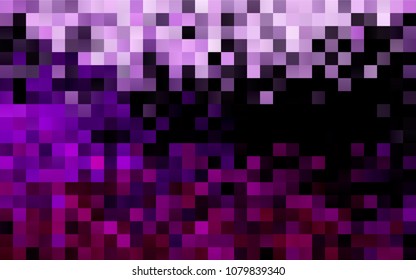 Dark Purple vector polygonal illustration consisting of rectangles. Rectangular design for your business. Creative geometric background in origami style with gradient.