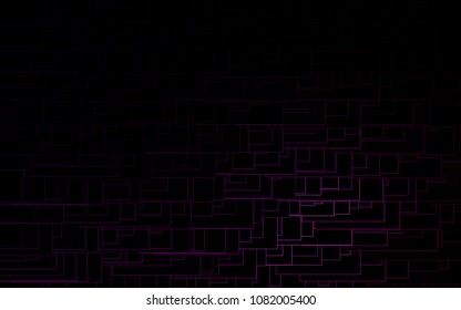 Dark Purple vector polygonal illustration, which consist of rectangles. Rectangular pattern for your business design. Geometric background in Origami style with gradient. 