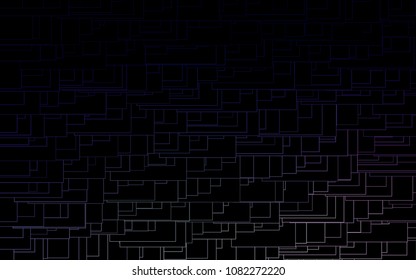 Dark Purple vector polygonal illustration consisting of rectangles. Rectangular design for your business. Creative geometric background in origami style with gradient.