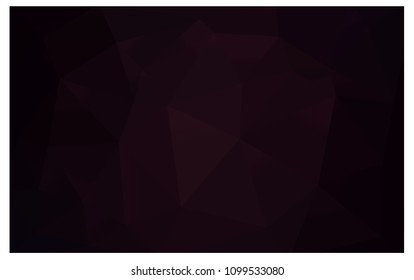 Dark Purple vector polygonal illustration, which consist of triangles. Triangular design for your business. Creative geometric background in Origami style with gradient