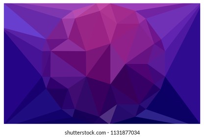 Dark Purple vector polygonal illustration, which consist of triangles with a gemstone in center. Triangular design of a huge diamond for your business. Creative geometric background of gems.