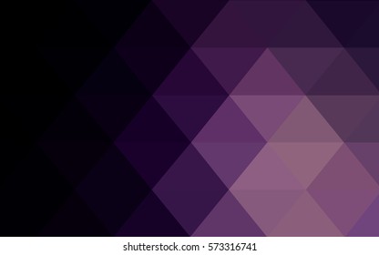 Dark Purple vector polygonal illustration, which consist of triangles. Triangular pattern for your business design. Geometric background in Origami style with gradient. 