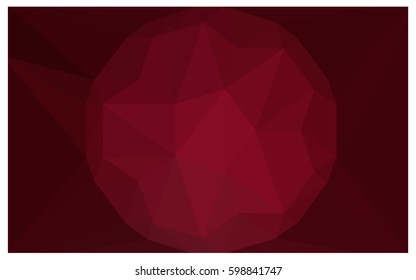 Dark Purple vector polygonal illustration, which consist of triangles with a gemstone in center. Triangular design of a huge diamond for your business. Creative geometric background of gems.