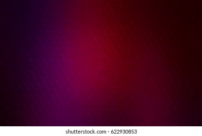 Dark Purple vector polygonal illustration, which consist of triangles. Triangular design for your business. Creative geometric background in Origami style with gradient
