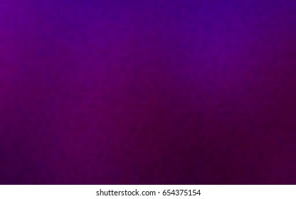 Dark Purple vector polygonal illustration, which consist of hexagons. Hexagonal pattern for your business design. Geometric background in Origami style with gradient. 
