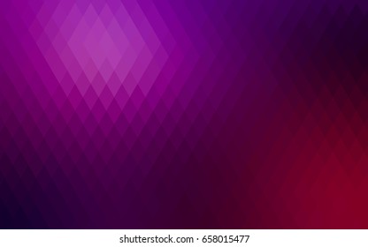 Dark Purple vector polygonal illustration, which consist of rectangles. Rectangular pattern for your business design. Geometric background in Origami style with gradient. 