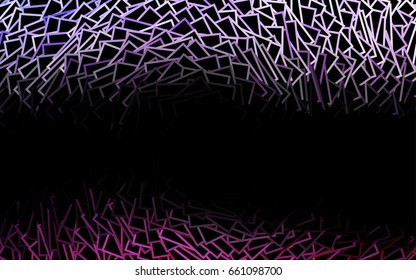 Dark Purple vector polygonal illustration consisting of rectangles. Rectangular design for your business. Creative geometric background in origami style with gradient.