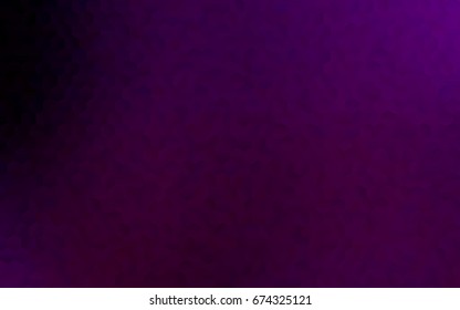 Dark Purple vector polygonal illustration, which consist of hexagons. Hexagonal pattern for your business design. Geometric background in Origami style with gradient. 