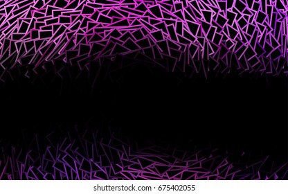 Dark Purple vector polygonal illustration consisting of rectangles. Rectangular design for your business. Creative geometric background in origami style with gradient.