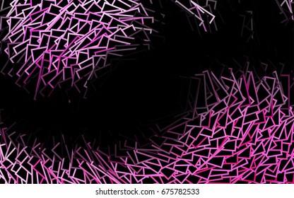 Dark Purple vector polygonal illustration consisting of rectangles. Rectangular design for your business. Creative geometric background in origami style with gradient.