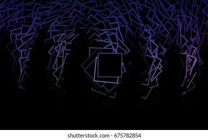 Dark Purple vector polygonal illustration, which consist of rectangles. Rectangular pattern for your business design. Geometric background in Origami style with gradient. 