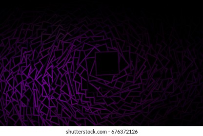 Dark Purple vector polygonal illustration consisting of rectangles. Rectangular design for your business. Creative geometric background in origami style with gradient.