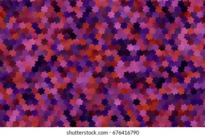 Dark Purple vector polygonal illustration, which consist of hexagons. Hexagonal design for your business. Creative geometric background in Origami style with gradient