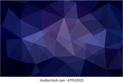 Dark Purple vector polygonal illustration, which consist of triangles. Triangular design for your business. Creative geometric background in Origami style with gradient