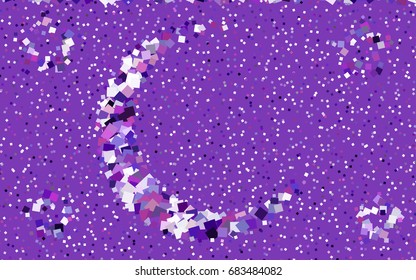 Dark Purple vector polygonal illustration consisting of rectangles. Rectangular design for your business. Creative geometric background in origami style with gradient.