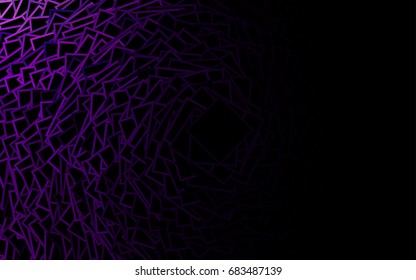 Dark Purple vector polygonal illustration consisting of rectangles. Rectangular design for your business. Creative geometric background in origami style with gradient.
