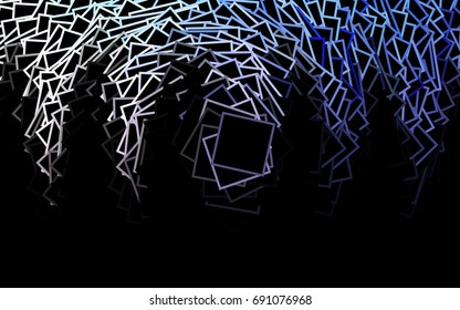 Dark Purple vector polygonal illustration consisting of rectangles. Rectangular design for your business. Creative geometric background in origami style with gradient.