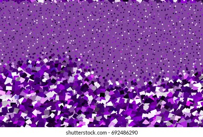 Dark Purple vector polygonal illustration consisting of rectangles. Rectangular design for your business. Creative geometric background in origami style with gradient.