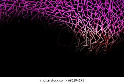 Dark Purple vector polygonal illustration consisting of rectangles. Rectangular design for your business. Creative geometric background in origami style with gradient.