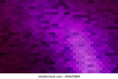 Dark Purple vector polygonal illustration consisting of rectangles. Rectangular design for your business. Creative geometric background in origami style with gradient.
