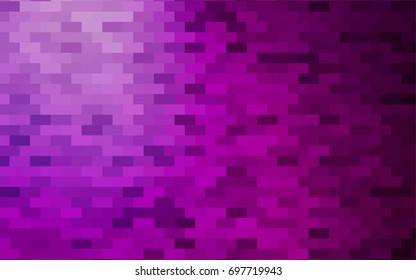 Dark Purple vector polygonal illustration consisting of rectangles. Rectangular design for your business. Creative geometric background in origami style with gradient.