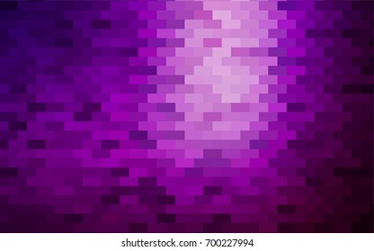 Dark Purple vector polygonal illustration consisting of rectangles. Rectangular design for your business. Creative geometric background in origami style with gradient.