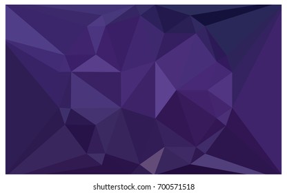 Dark Purple vector polygonal illustration, which consist of triangles with a gemstone in center. Triangular design of a huge diamond for your business. Creative geometric background of gems.
