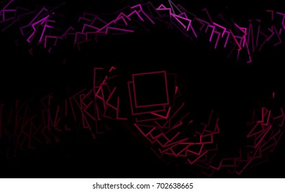 Dark Purple vector polygonal illustration consisting of rectangles. Rectangular design for your business. Creative geometric background in origami style with gradient.