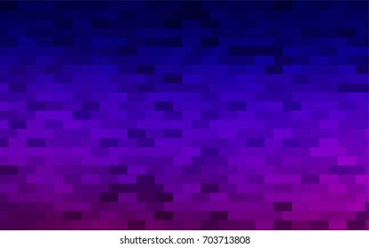Dark Purple vector polygonal illustration, which consist of rectangles. Rectangular pattern for your business design. Geometric background in Origami style with gradient. 